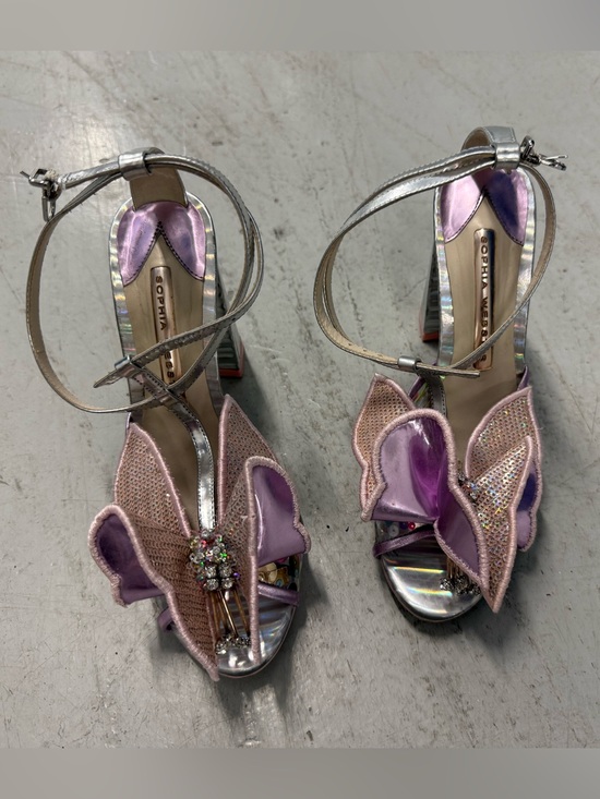 Sophia Webster Shoes - Sophia Webster Holographic Confetti Butterfly Block Heel Sandals - Sz 36.5